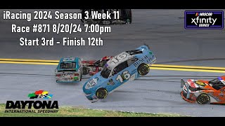 Crash Bang Boom  Xfinity Series iRacing at Daytona International Speedway 2024 Season 3 Week 11 [upl. by Marys]