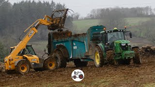 TEAM EPANDAGE DE FUMIER 2021 DE LETA DE LELORN JOHN DEERE ROLLAND BRETAGNE [upl. by Ajiat]