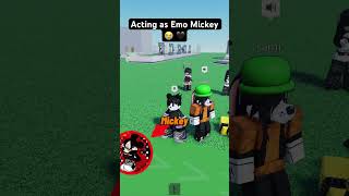 EMO MICKEY meets EMO GOOFY 😭💔 roblox [upl. by Tem264]