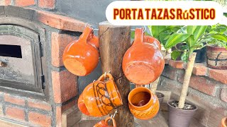 No creerás lo fácil que es hacer este porta tazas rústico y lo hermoso que queda 😍 [upl. by Brandyn]