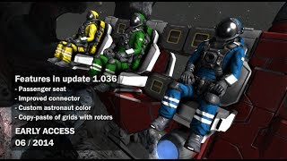 Space Engineers  Fully functional conveyorconnector system custom astronauts suit color [upl. by Olotrab]