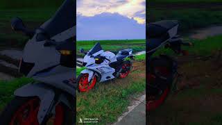 Yamaha r15 v4 white colour  Yamaha R15 V4 Short Video [upl. by Maurreen]