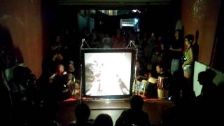 Wayang Kulit Shadow puppet play in Malaysia [upl. by Bergess]