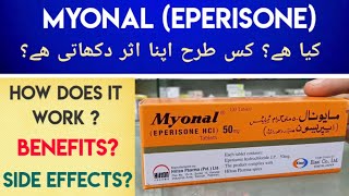 Myonal Eperisone 50mg Tablet Uses amp Side Effects In Urdu Hindi  Eperisone Hydrochloride Uses [upl. by Woods140]