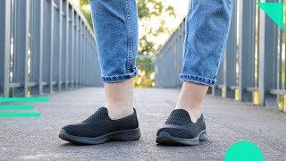 Skechers GOwalk 4 Review Womens  Best Comfortable amp Stylish Walking Shoes For Travel [upl. by Bonnee]