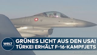 NATO Grünes Licht der USA Türkei erhält F16Kampfjets nach Zustimmung zum Beitritt von Schweden [upl. by Naara]