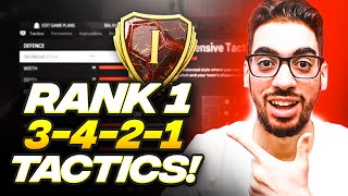 THE BEST RANK 1 META 3421 FORMATION amp CUSTOM TACTICS FOR EAFC 24 ULTIMATE TEAM [upl. by Thalia]