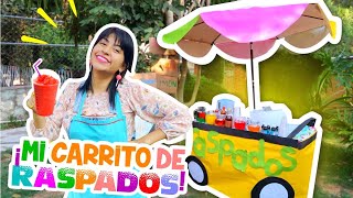 🍧 MI CARRITO DE RASPADOS en mi JARDÍN 🍍🍑 🍓 Durazno Piña Diablitos y MÁS CONNY CHANGARROS [upl. by Dominic]