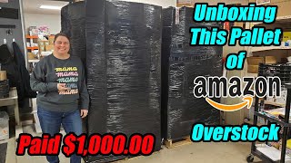 Unboxing a Pallet of Brand New Amazon overstock that bought for 100000 CHECK OUT WHAT WE GOT [upl. by Morgenthaler526]