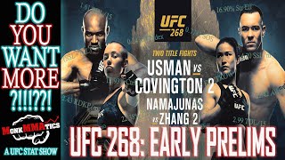 Do You Want More UFC 268 Early Prelims Full Breakdown [upl. by Rida]