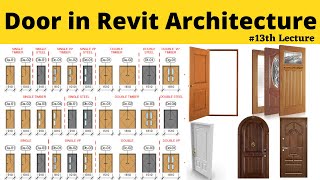 Door in Revit Architecture 13th Lecture  Revit 2020 for Beginners [upl. by Socrates560]