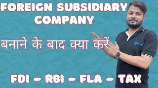 Foreign Subsidiary Company Post Incorporation Annual Compliances in India  Wholly Owned Subsidiary [upl. by Aylsworth]