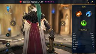 Raid Shadow Legends Hero Showcase Basileus Roanas lv 60 [upl. by Gnuhc]