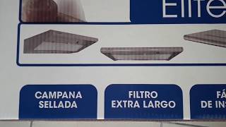 Instalación de campana para cocina Sanaire Premium con extractor purificador de aire y foco LED [upl. by Edyak]