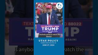 First Presidential Debate Tonight utpol shorts trump biden debate johncurtis [upl. by Brittain]