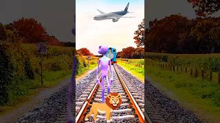 Dame to Cosita alien dance Vs Train driver And aroplan lion kids rema funny cartoon vfx [upl. by Janos]