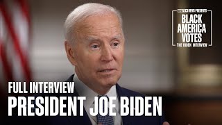 President Joe Biden Sits Down With Ed Gordon For An Exclusive Interview  Black America Votes [upl. by Haneeja]