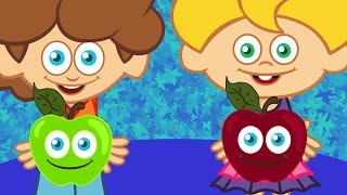 Pomme de Reinette et Pomme dApi  Aprender francês  Musica infantil com legendas [upl. by Ramsdell222]