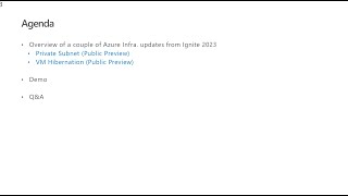 Azure Infra Updates VM Hibernate Private Subnet from Ignite 2023 [upl. by Damicke116]