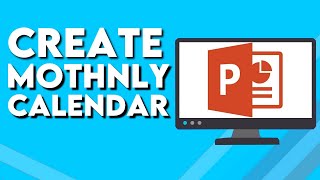 How To Create Monthly Calendar on Microsoft Powerpoint [upl. by Konopka]