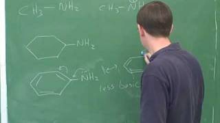 Basicity of aliphatic and aromatic amines [upl. by Gnes]