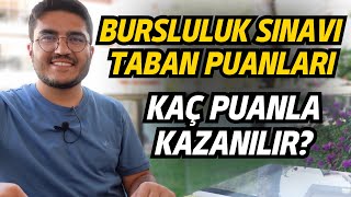 Bursluluk Sınavı Taban Puanları  Kaç Puanla Kazanılır [upl. by Osnofledi848]