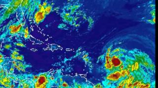 Satellite loop of Tropical Depression9 [upl. by Leahey]