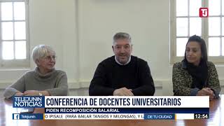 PARITARIAS UNIVERSITARIAS DOCENTES PIDEN RECOMPOSICIÓN SALARIAL [upl. by Caritta]