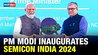 PM Modi inaugurates SEMICON India 2024 in Greater Noida  Watch video [upl. by Uliram]