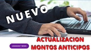 ▶️AFIP ACTUALIZA MINiMOS DE ANTICIPOs DE GANANCIAS Y BIENES PERSONALES noticiasafip [upl. by Isidor631]