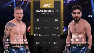 TJ DILLASHAW vs HENRY CEJUDO  Bantamweight Title CSG Fight Night 20 [upl. by Tranquada]