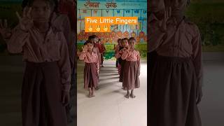 Five Little Fingers  Five Little Fingers clapclap rhymes  English Activity  School life  short [upl. by Madanhoj]