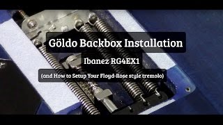 Ibanez Göldo Backbox Installation  How to Setup Your FloydRose Style Tremolo [upl. by Lutero]