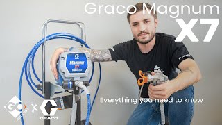 Graco X7 Magnum Airless Paint Sprayer  Everything you need to know [upl. by Lairbag95]