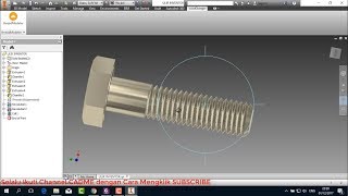 Creating Realistic Modeled Thread on Bolt in Autodesk Inventor [upl. by Margalo156]