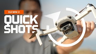 DJI Mini 2  How to Use QuickShots [upl. by Ramma]