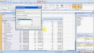 Pivot Table  Actual vs Budget Analysis  Part 1 [upl. by Eisor]