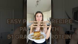 me 🤝 pancakes with syrup highproteinbreakfast musclebuilding recipe [upl. by Garry]