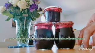 Stérilisation de confiture de cerises en bocaux Weck recette et étapes de la stérilisation des pots [upl. by Weirick]