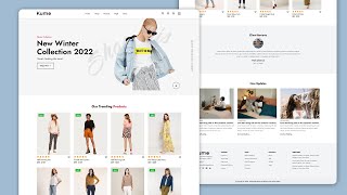 How To Make Ecommerce Website Using HTML And CSS Step By Step  Complete Responsive Design [upl. by Kermie]