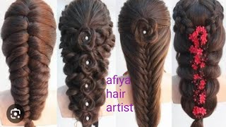 4 new long hair braids hairstyle for bridal hairstyltutorial braids [upl. by Cowie]