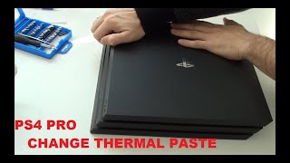 Playstation 4 PRO  Change thermal paste [upl. by Aifos]