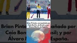 BRIAN SE PINTA DE ORO PARA ECUADOR EcuadorenParis2024 [upl. by Elvis249]