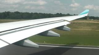 Eurowings  A330200 shaky takeoff  CologneBonn 06072015 [upl. by Yesdnyl]