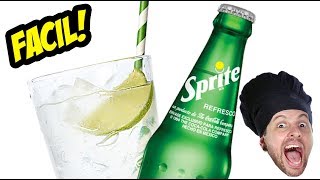 COMO FAZER SPRITE SUPER FÁCIL • REFRIGERANTE CASEIRO DE LIMÃO VegetariRANGO [upl. by Jessa585]