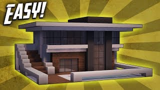 Minecraft How To Build A Small Modern House Tutorial 9 [upl. by Arella]