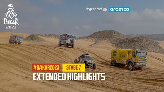 Extended highlights of Stage 7 presented by Aramco  Dakar2023 [upl. by Ahtelahs]