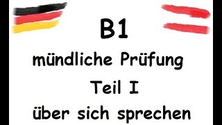 B1 mündliche Prüfung Teil 1 über sich sprechen قسمت اول امتحان شفاهی ب۱ [upl. by Ocana]