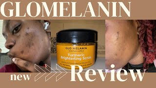 My review update on GLOMELANIN turmeric brightening scrub Let’s glooo together [upl. by Wieche]