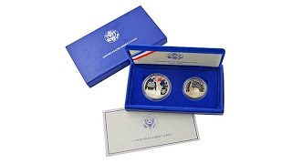 1986 Statue of Liberty 2piece Proof Coin Set [upl. by Adnahs222]